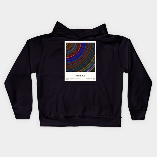 minimal_Titan A.E. Abstract Circular Movie Kids Hoodie by silver-light